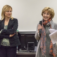 Da sinistra: Sara Ferrari, Annaluisa Pedrotti, foto Luca Valenzin, archivio Università di Trento